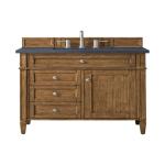 Brittany 36IN Single Vanity Saddle Brown w/ 3 CM Charcoal Soapstone Silestone Top