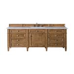 Brittany 60IN Single Vanity Saddle Brown w/ 3 CM Eternal Jasmine Pearl Silestone Top