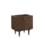 Amberly 30IN Single Vanity Cabinet Mid-Century Walnut