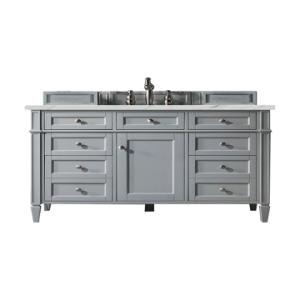 Brittany 48IN Single Vanity Urban Gray w/ 3 CM Ethereal Noctis Silestone Top