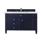 Brittany 36IN Single Vanity Victory Blue w/ 3 CM Ethereal Noctis Silestone Top