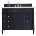 Brittany 48IN Single Vanity Victory Blue w/ 3 CM Ethereal Noctis Silestone Top