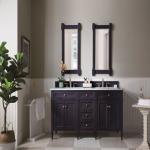 Brittany 72IN Double Vanity Victory Blue w/ 3 CM Carrara Marble Top