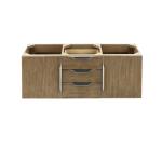 Columbia 59IN Double Vanity Cabinet Latte Oak No Hardware