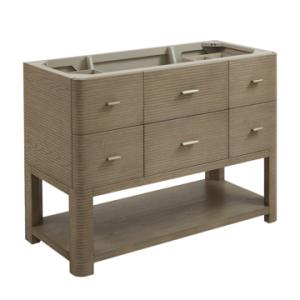 Lucian 48IN Single Vanity Pebble Oak
