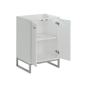 Chianti 24IN Single Cabinet Glossy White Brushed Nickel