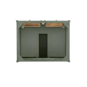 Chicago 30IN Single Vanity Smokey Celadon w/ 3 CM Charcoal Soapstone Silestone Top