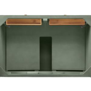 Chicago 36IN Single Vanity Smokey Celadon w/ Single Hole 3CM White Zeus Silestone Top & Backsplash