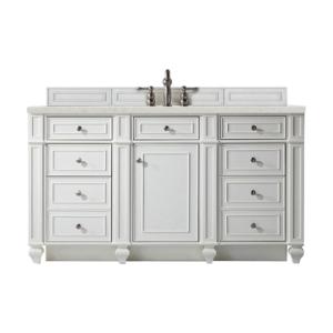 Bristol 60IN Single Vanity Bright White w/ 3 CM Lime Delight Silestone Top
