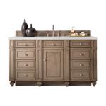 Bristol 60IN Single Vanity Whitewashed Walnut w/ 3 CM Lime Delight Silestone Top