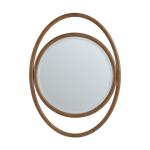 Esca 28IN Mirror Mid-Century Walnut