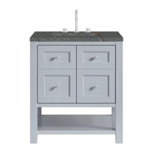 Breckenridge 30IN Single Vanity Serenity Blue w/ 3 CM Parisien Bleu Quartz Top
