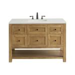 Breckenridge 48IN Single Vanity Light Natural Oak w/ 3 CM Lime Delight Top