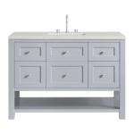 Breckenridge 48IN Single Vanity Serenity Blue w/ 3 CM Lime Delight Quartz Top