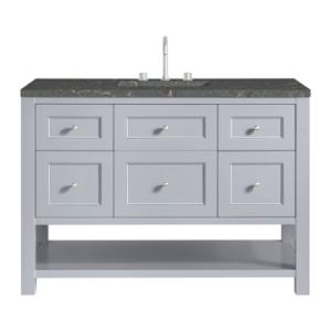 Breckenridge 48IN Single Vanity Serenity Blue w/ 3 CM Parisien Bleu Quartz Top