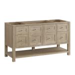 Breckenridge 60IN Single Vanity Whitewashed Oak