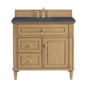 Lorelai 36IN Single Vanity Light Natural Oak w/ 3 CM Charcoal Soapstone Silestone Top