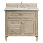 Lorelai 36IN Single Vanity Whitewashed Oak w/ 3 CM Lime Delight Silestone Top