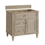 Lorelai 36IN Single Vanity Whitewashed Oak