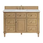 Lorelai 48IN Single Vanity Light Natural Oak w/ 3 CM Ethereal Noctis Silestone Top