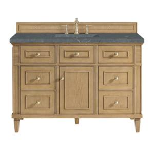 Lorelai 48IN Single Vanity Light Natural Oak w/ 3 CM Parisien Bleu Silestone Top