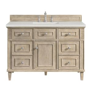 Lorelai 48IN Single Vanity Whitewashed Oak w/ 3 CM Lime Delight Silestone Top