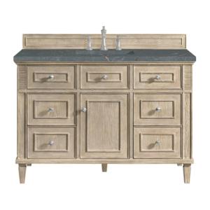 Lorelai 48IN Single Vanity Whitewashed Oak w/ 3 CM Parisien Bleu Silestone Top