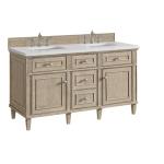 Lorelai 60IN Double Vanity Whitewashed Oak