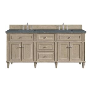 Lorelai 72IN Double Vanity Whitewashed Oak w/ 3 CM Parisien Bleu Silestone Top