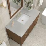Myrrin 48IN Vanity Mid Century Walnut w/ 3 CM Lime Delight Silestone Top