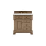 Brookfield 36IN Single Vanity Pecan w/ 3 CM Lime Delight Silestone Top