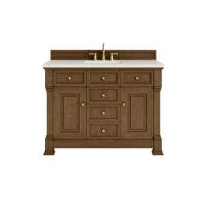 Brookfield 48IN Single Vanity Honey Oak w/ 3 CM Lime Delight Silestone Top