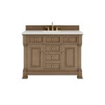 Brookfield 48IN Single Vanity Pecan w/ 3 CM Lime Delight Silestone Top