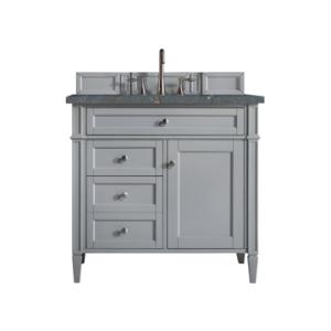 Brittany 36IN Single Vanity Urban Gray w/ 3 CM Parisien Bleu Silestone Top
