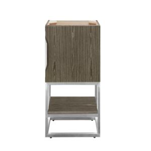 Columbia 24IN Single Vanity Cabinet Ash Gray Brushed Nickel