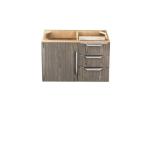 Columbia 36IN Single Vanity Cabinet Ash Gray No Hardware