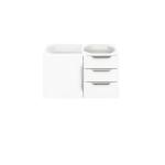 Columbia 36IN Single Vanity Cabinet Glossy White No Hardware