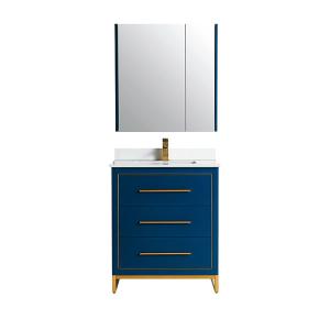 Madrid Collection 30" Single Vanity (Solid Wood) - Navy Blue - Call for Price