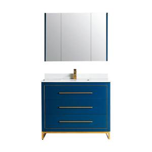Madrid Collection 42" Single Vanity (Solid Wood) - Navy Blue - Call for Price