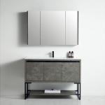Zurich Collection 48" Single Vanity (Solid Wood) - Grey Marble Grain - Call for Price