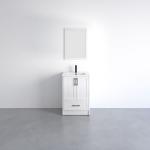 Seattle Collection 24" Single Vanity (Solid Wood) - White - Call for Price