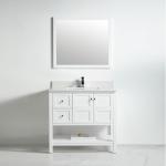 Austin Collection 36" Left Vanity (Solid Wood) - White - Call for Price