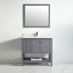 Austin Collection 36" Left Vanity (Solid Wood) - Rock Grey - Call for Price