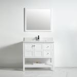 Austin Collection 36" Right Vanity (Solid Wood) - White - Call for Price