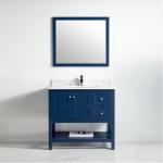 Austin Collection 36" Right Vanity (Solid Wood) - Navy Blue - Call for Price