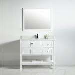 Austin Collection 42" Right Vanity (Solid Wood) - White - Call for Price