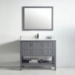 Austin Collection 42" Right Vanity (Solid Wood) - Rock Grey - Call for Price