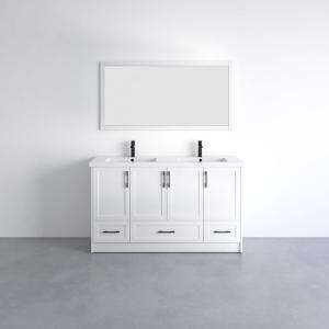 Seattle Collection 60" Double Vanity (Solid Wood) - White - Call for Price