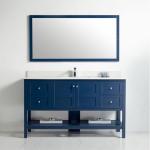 Austin Collection 60" Single Vanity (Solid Wood) - Navy Blue - Call for Price