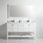 Austin Collection 60" Double Vanity (Solid Wood) - White - Call for Price